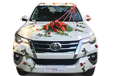 wedding fortuner on rent in Bhopal 